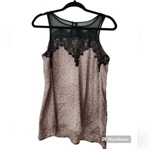 Maurices women's satin and lace tank top Size M